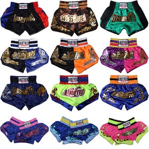 Kickboxing Lutte Tigre Muay Thai Short Adulte Enfants Léger Respirant Boxe Trunks Homme Femme Impression Grappling Sanda Boxe Court X0705