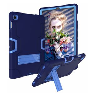 Étuis pour tablette avec béquille pour Samsung Tab S5e, T720, T725, S4, T830, T835, support de Robot robuste, en Silicone, à la mode, 5 pièces