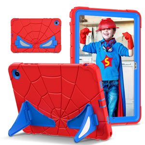 Étuis de protection pour tablette PC avec béquille pour Samsung Tab A9 Plus 11 pouces 2023 X210 X215 X216 A9+ Silicone PC hybride robuste Defender Cover Spider Design pour enfants