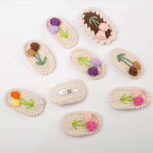 Enfant Snaps Clips Floral Clips Bébé Fleur Épingle À Cheveux Enfants Fleur Crochet Clips Épingles À Cheveux BB Barrette Filles Cheveux Accessoires