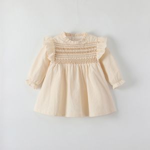 enfants bébé filles robe abricot vêtements d'été tout-petits vêtements bébé enfants filles violet rose robe d'été d5uL #