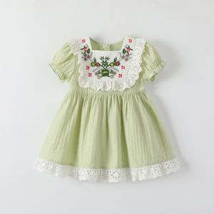 enfants bébé filles robe été vêtements verts tout-petits vêtements bébé enfants filles violet rose robe d'été 22JX #