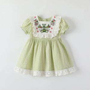 enfants bébé filles robe d'été vêtements verts pour les tout-petits vêtements bébé enfants pourpre rose rose robe d'été x5k8 #