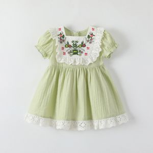 enfants bébé filles robe d'été vêtements verts pour les tout-petits vêtements bébé enfants pourpre rose rose robe d'été r5ig #