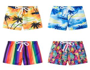 Kids Beach Shorts Coconut Tree Swimweswear Toddler Striped Swim Trunks Kids Board Shorts Girls Floral Shorts Hawaii Sandy Beach Pants8390573
