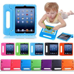 Enfants Enfants Poignée Stand EVA Mousse Souple Antichoc Tablet Pc Cas Étui En Silicone Pour Apple iPad Mini 2 3 4 Ipad Air pro 12.9 pro 11 HD8 Samsung kindfire Couverture arrière DHL