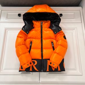 vêtements pour enfants vêtements pour bébés manteaux de manteau de créateur pour enfants vêtements de luxe pour filles et garçons patchwork lettres d'épissage 90% duvet de canard blanc coupe-vent et résistant au froid bleu jaune orange