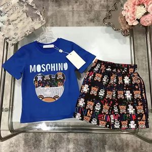 Kids Designer 2024 New Mosch Style Childrens Clothing sets Summer Boys and Girls Sports Suit Baby Babil