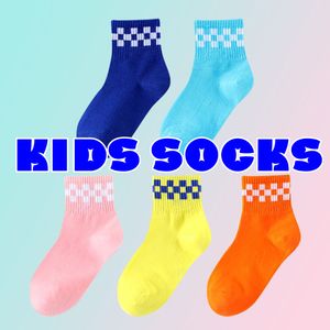 Niños diseñador calcetines blancos niño bebé deportes niños niños negro azul marca niñas joven