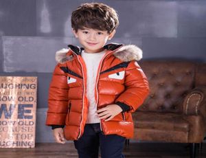 Kids Down Coat Designer Boys Clothes Fallwinter Style Quilted Wild Pu Leather Veste Enfants039s HoodEd Outwear 212 ans5174807
