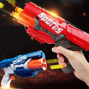 Enfants Eva Soft Bullets Guns Toy Air Powered Safety Soft Bullet Guns Darts Airsoft Hollow Hole Head Foam Dart Jeu de tir intérieur 240220