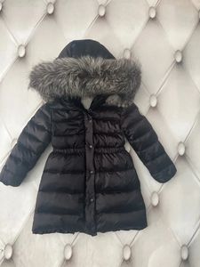 Enfants filles garçons puffer trench enfant en bas âge manteaux roses designer manteau à capuche en fourrure de renard fille garçon veste hiver chaud duvet de canard vestes coupe-vent vêtements de bébé pour enfants