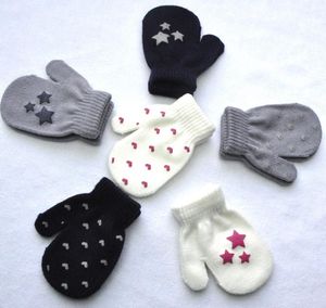 Gants d'hiver pour enfants, mitaines chaudes Anti-accroche pour bébés, mignons doigts complets pour garçons et filles 0-4T, DB250
