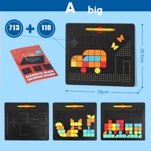 Kids Magnetic Board Drawing Toys Writing Writing Painting Magnet Pad Mosaic Jigsaw Game Creative Educational Toys for Children