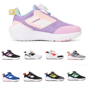 Zapatos para niños EQ21 Zapatos para correr para niños 2024 Primavera Verano Nueva llegada NEGRO Blanco Fluorescencia Color Entrenadores Soft Core Niños pequeños Infant Boy Girl Sneaker Niños pequeños