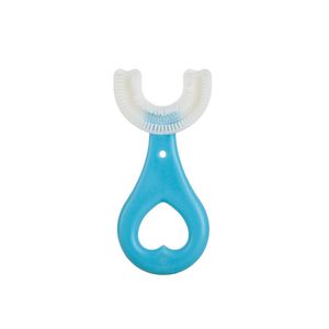 Brosse à dents en Silicone pour enfants, anneau de dentition en forme de U à 360 degrés, brosse à dents pour bébé, soins buccaux, nettoyage, vente en gros