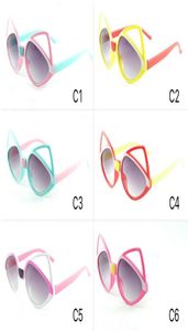 Gafas de sol para niños UV400 Fox Forma de dibujos animados para niños lindos anteojos 6 colores Whole6312662