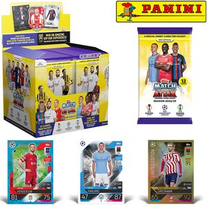 Pegatinas de juguete para niños Panini 23 Topps Match Attax Game Edition League Star Card Box Fans Collection Gift 230621