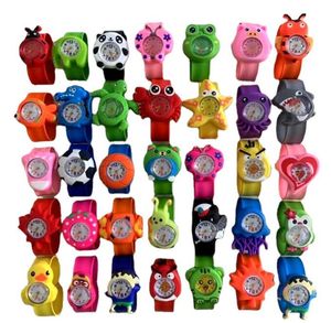 Reloj para niños, relojes de pulsera de cuarzo con animales de dibujos animados en 3D, relojes deportivos para niños, reloj para niñas y estudiantes, reloj Slap, regalo