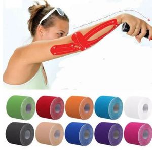 Kinesio Tape Muscle Bandage Sport Kinésiologie Bande Rouleau Élastique Adhésif Blessure Musculaire Autocollant Kinésiologie Bande KKA4434 LL