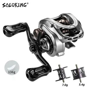 KING ACURA HICC50 136g Ultralight Baitcasting Reel BFS Fishing Reel 7.1/8.1 Gear Ratio Saltwater 101BB 4KG Power Baitcaster 240116