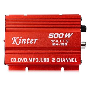 Kinter MA-150 AMP 2CH 500W USB Hi-Fi amplificador estéreo digital para coche/motocicleta/barco/MP3/MP4/CD MA-150