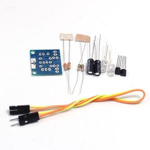 Kit de bricolage électronique 5 mm, Circuit de lumière Flash Simple, Kits de cartes LED clignotantes, Modules de pièces de Suite de Production électronique
