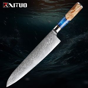 Kitchen Chef Knife Damasc Pro Sharp Vg10 High Carbon Steel Kitchen Knife Sushi Sushi Coute Chef Couteau Best-Seller Classic