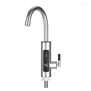 Robinets de cuisine 220V 110V 3000W chauffe-eau électrique 360 degrés Rotation évier Vientiane tuyau robinet sans réservoir en acier inoxydable robinet de chauffage