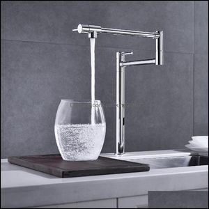 Grifos de cocina Grifos, duchas Accs Home Garden Us Stock Pot Filler Faucet con vástago de extensión Chrome A18 A01 Drop Delivery 2021 Pies2