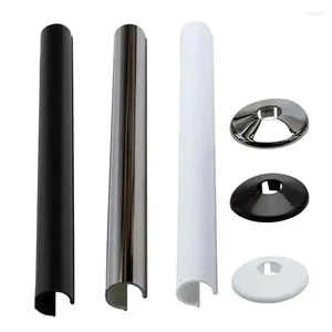 Robinets de cuisine colliers de tuyaux de radiateur couvre-triangle valve en plastique décoratif rond