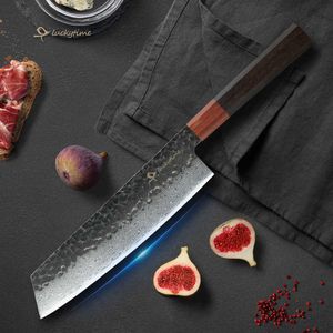 Cuisine Damas Coute coute à main le couteau à couteau en acier forgé couteau de cuisine 8 pouces couteau de cuisine couteau à poisson occidental couteau du chef Q240422