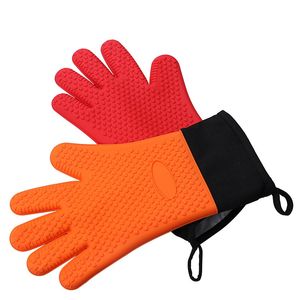 Gants de four de cuisine Gant de four en silicone antidérapant résistant à la chaleur Idéal pour la cuisson au gril et le barbecue