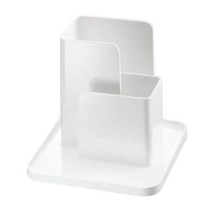 Organización de almacenamiento de cocina Joyero japonés Anillo Collar Escritorio Pantalla organizadora de múltiples capas Blanco