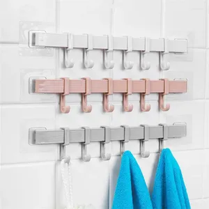 Cuisine Storage en plastique Crochets suspendus porte-clés Porte de porte-vêtements Hangle Rack pour l'organisateur de la salle de bain Sauver l'espace