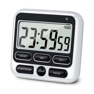 Kitchen Timers Digital Screen Timer Large Display Square Cooking Count Up Countdown Alarm Remind Sleep Stopwatch Clock 231128