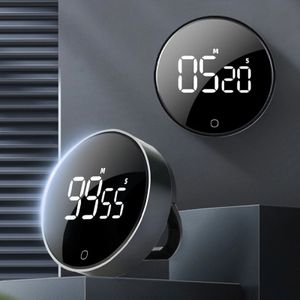 Kitchen Timers LED Digital Cooking Timer USB Rechargeable Magnetic Cooking Remind Alarm Clock 3-Level Volume Back Bracket Design Kitchen Tools 231216