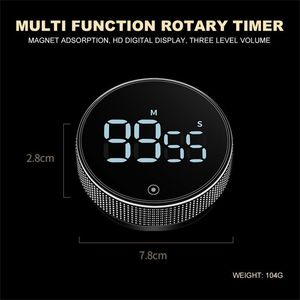 Kitchen Timers LED Digital Kitchen Timer For Cooking Shower Study Stopwatch Alarm Clock Magnetic Electronic Cooking Countdown Time Timer 230613