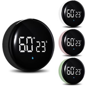 Kitchen Timers Rechargeable Kitchen Timers Magnetic Productivity Timer With LED Display Digital Classroom Visual Timer For Kids 230328
