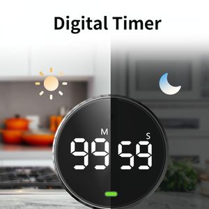 Kitchen Timers Smart Digital Timer Magnetic Suction LED Manual Countdown Alarm Clock Mechanical Cooking Shower Study Stopwatch 230721