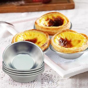 Outils de cuisine Oeuf Tartes Moule 7 cm Four Cuisson Ronde Custard Étain Gâteau Cupcake Riz BRICOLAGE Outil De Cuisson RH0241