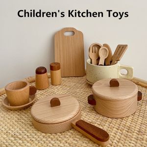 Cuisines Jouer Nourriture Enfants Bois Naturel Couleur Jouets Préscolaires Fruits Et Légumes Simulation Jouer Maison Ustensiles De Cuisine Cognitif Jouets En Bois Cadeaux 230520