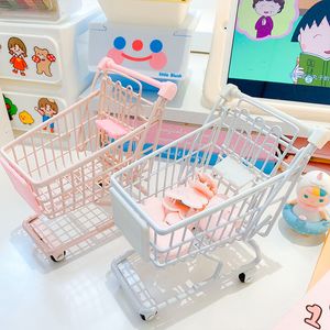 Cocinas Play Food Cute Mini Shopping Cart Supermercado Handcart Storage Home Office Kids Juguete de regalo Decoración Juguete Maravilloso para niños 230710