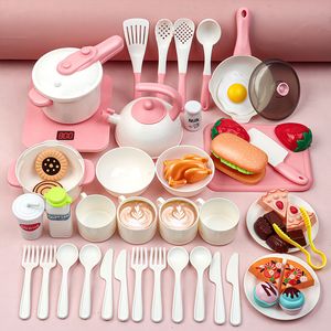 Cocinas Play Food Montessori Toy Play Kitchen Kids Cooking Toys Simulación Early Educational Child Toy Play House para niños Chica Regalo de cumpleaños 230620