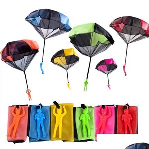 Accessoires de cerf-volant 6 couleurs fidget jouets accessoires de cerf-volant à main jetant des jeux de jouets amusants en extérieur parachute pour les parachutes volants dhukq