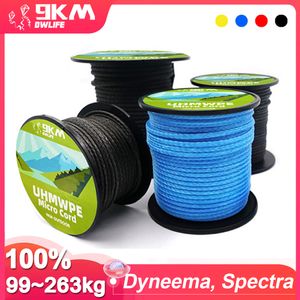 Accessoires de cerf-volant 9KM 45KG 340KGUHMWPE Cordon Kitesurfing Line Résistance à l'abrasion Faible étirement pour Power Stunt Remplacement Flying Lines 230719