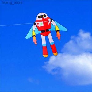 Accessoires de cerf-volant livraison gratuite robot Kite pour enfants kites kites line string nylon tissu pro ligne grande aigle kite weifang kite usine oiseau kite ikite y240416