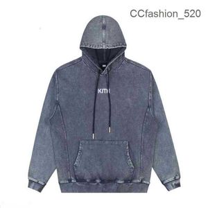 Kith Sudadera con capucha Ropa Sudaderas con capucha Kith Punto bordado Piedra pesada Pulido Batik Lavado Copo de nieve Sudadera con capucha Jersey Sudadera con capucha para hombres y mujeres A3FQ