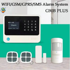 Kits (1set) Dernier G90B Plus WiFi SMS GSM Wireless Home Security Alarm System Système