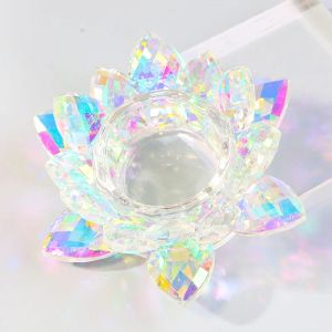 Kits 4 Color Lotus Powder Liquid Crystal Glass Dappen Dish Lid Bol Bowl Holder Manucure Manucure Tool Nail Art Crystal Cup